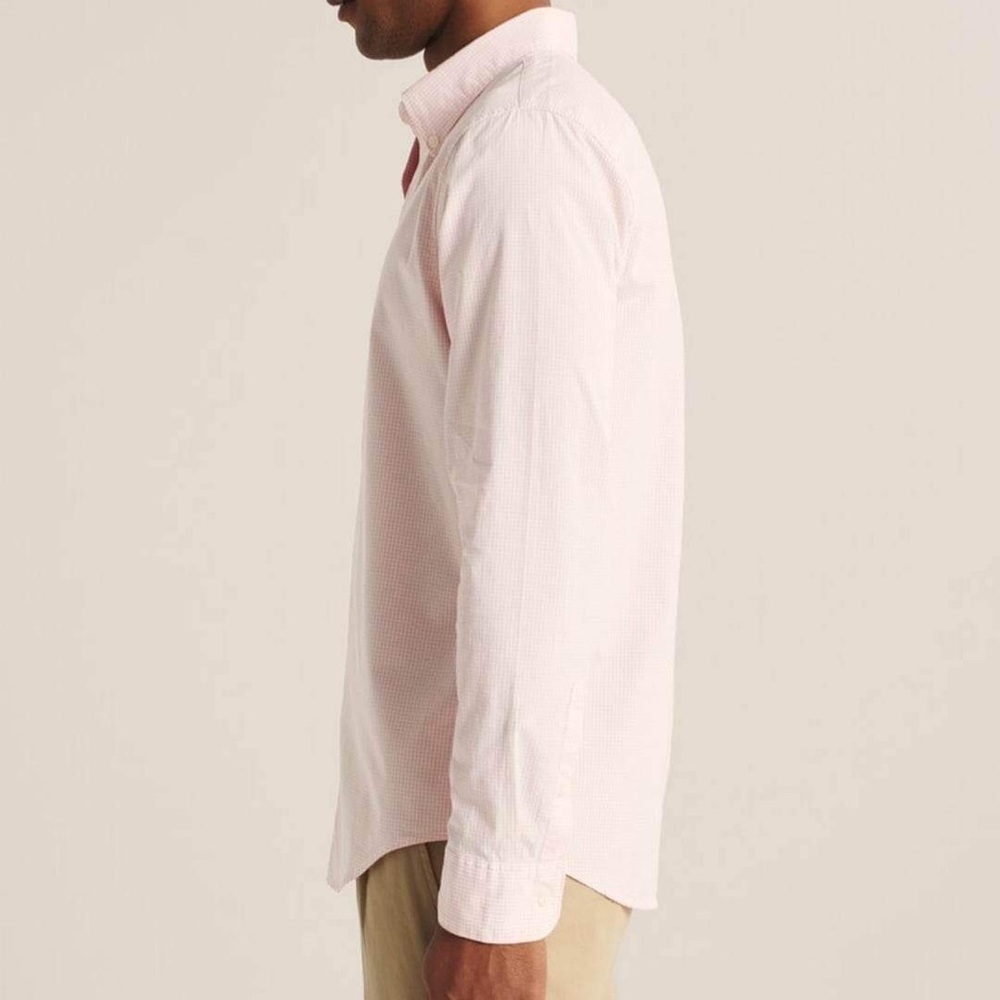 Abercrombie and Fitch Poplin Button Up shirt size XL NWT - Picture 6 of 12